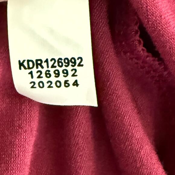 J.Jill Wearever Collection Wine Basketweave Short Sleeve Dress Open Cardigan L - Picture 5 of 7